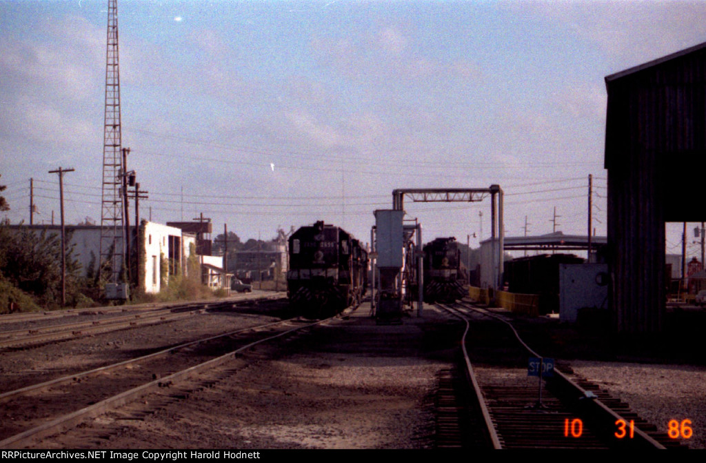 View of the fuel racks in Glenwood Yard